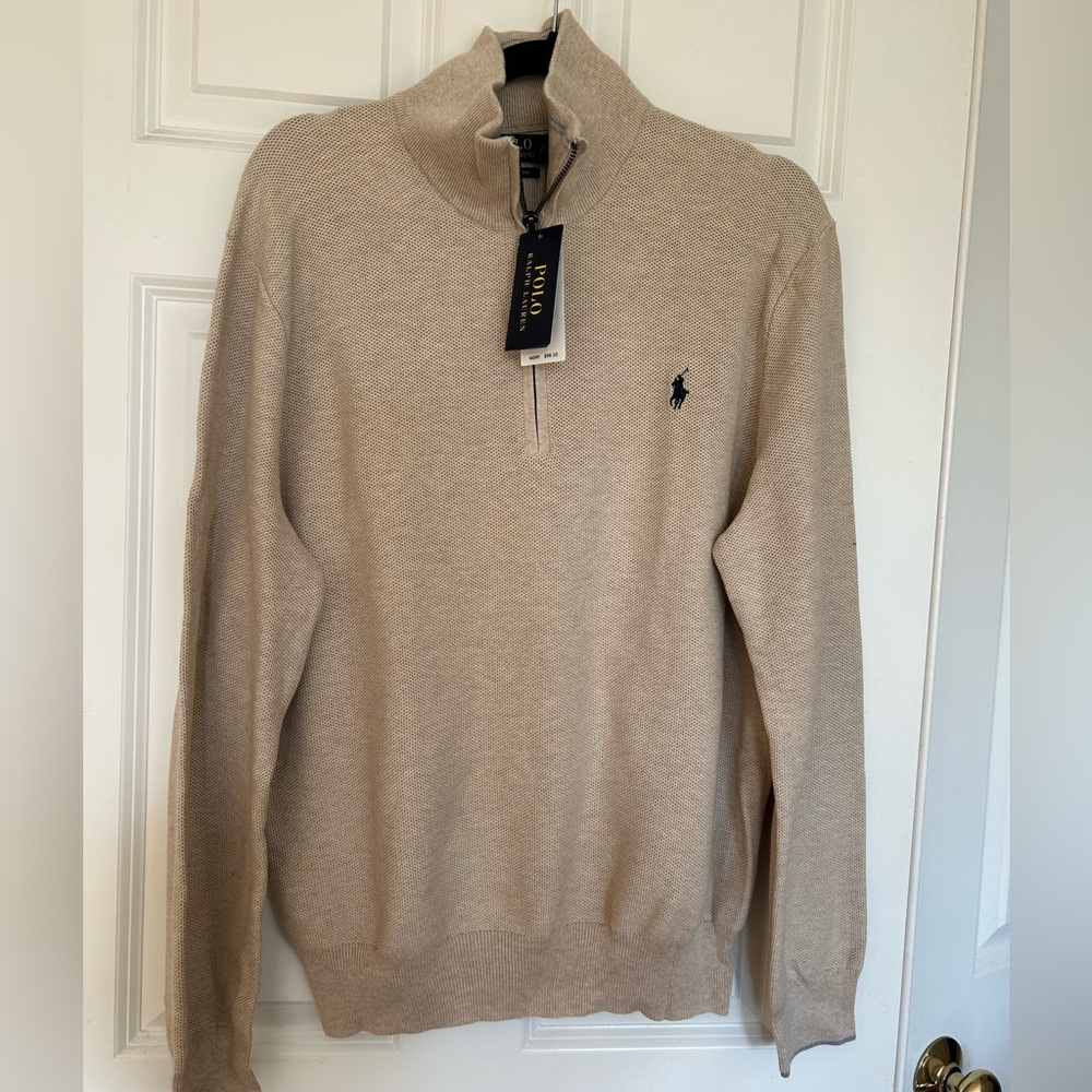 Men’s Xl 1/4 zip sweater Ralph Lauren polo, new with tags
